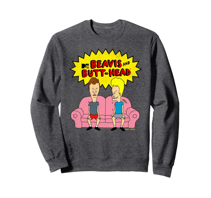 Beavis and Butt-Head On The Couch Sweatshirt