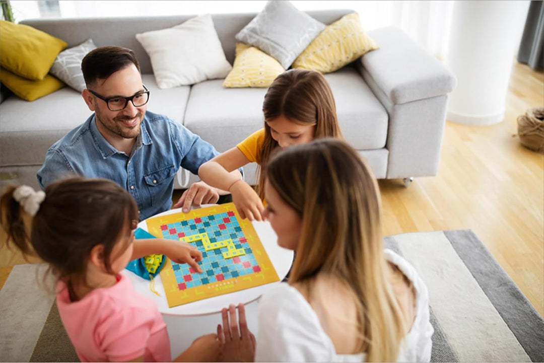 Mattel Games Scrabble Junior Wörterspiel und Kinderspiel, Kinderspiele Brettspiele geeignet für 2 -