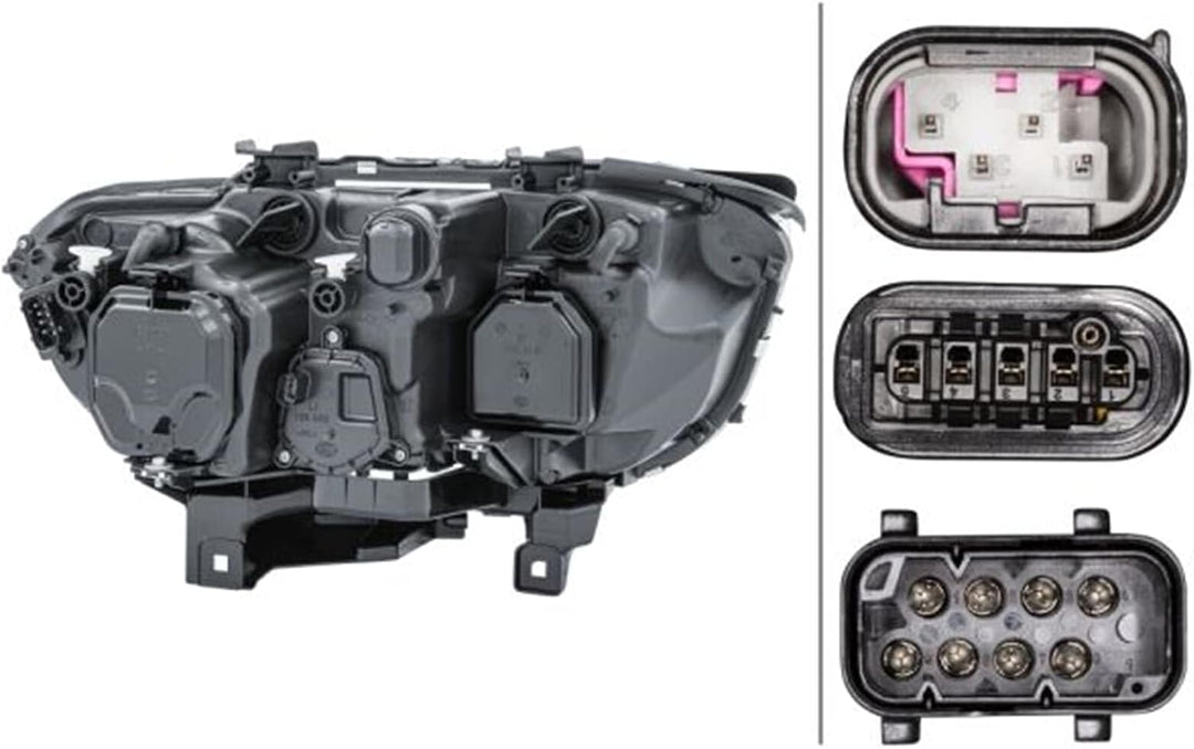 HELLA 1EL 158 075-011 Bi-Xenon/Halogen-Hauptscheinwerfer - links - für u.a. BMW 7 (E65, E66, E67) Li