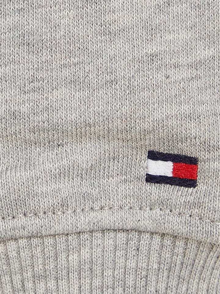 Tommy Hilfiger Kinder Unisex Sweatshirt Essential Sweatshirt ohne Kapuze, Grau (Light Grey Heather)