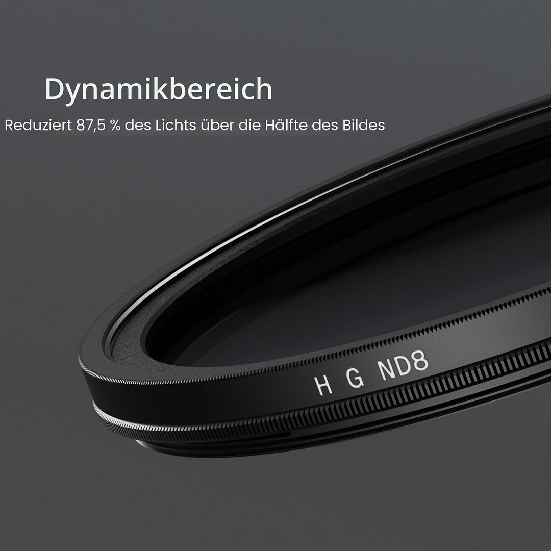 Urth 58 mm Grauverlaufsfilter Hard ND8 GND Filter (Plus+) 58mm, 58mm
