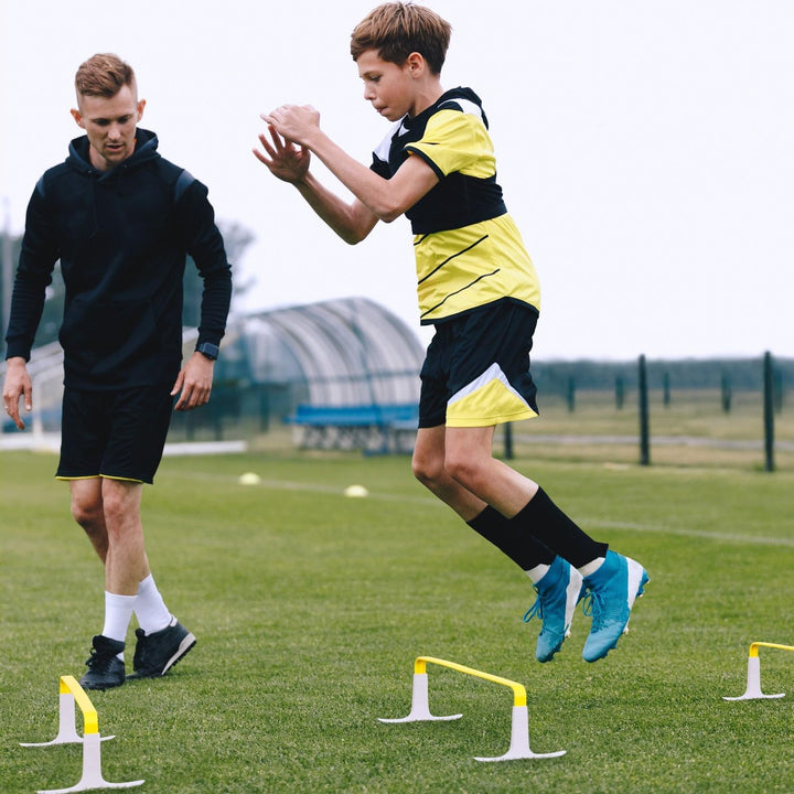 Meister ZoomFlex Agility-Hürden mit Tragetasche – Flex-Safe Modulares Geschwindigkeitstraining Leuch