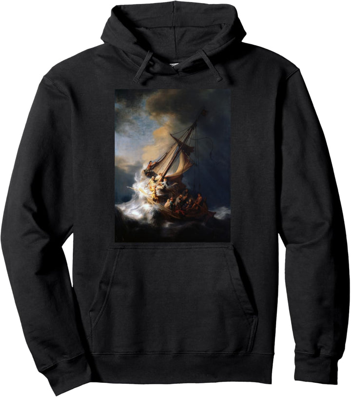 Rembrandts Der Sturm auf dem See Genezareth Pullover Hoodie