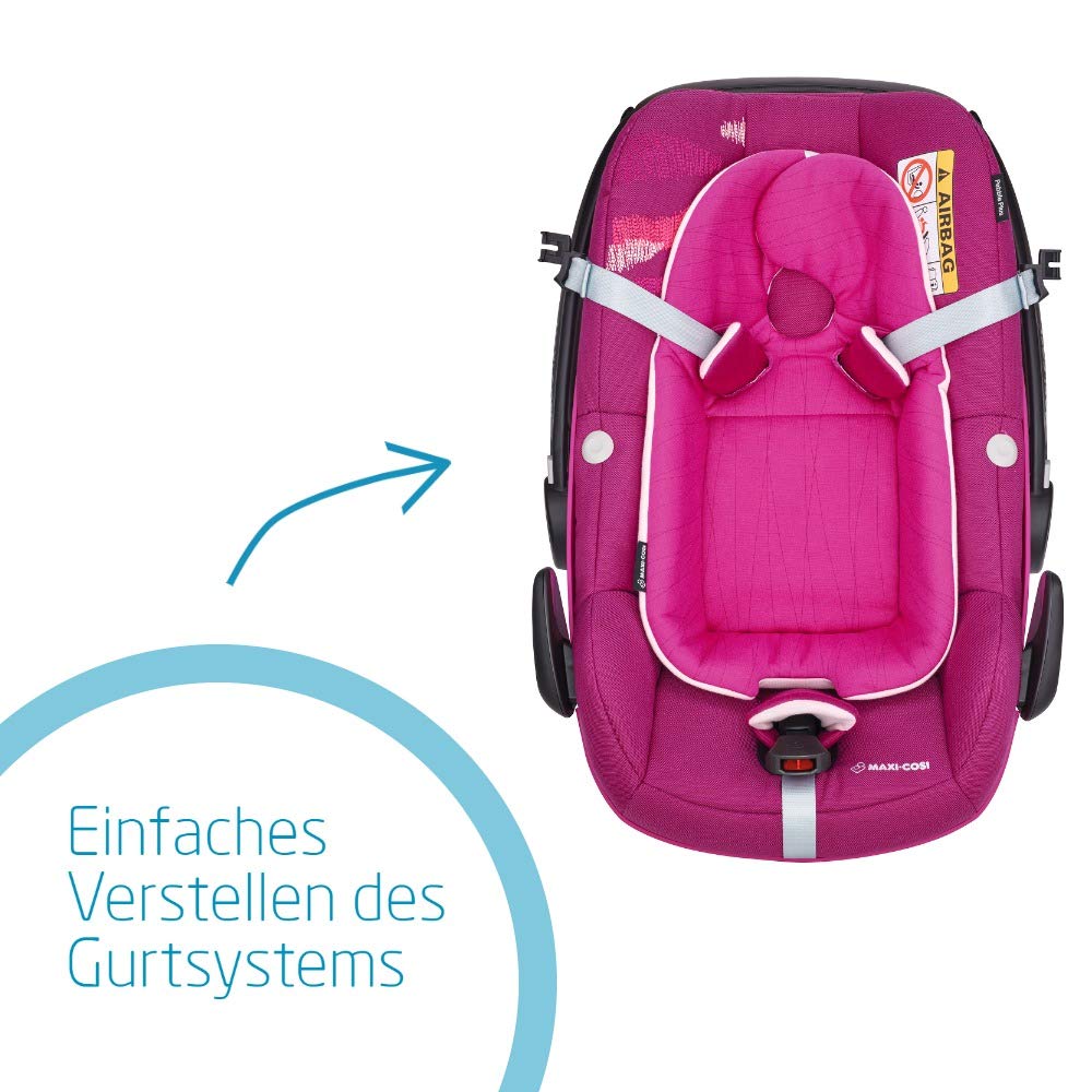 Maxi-Cosi Pebble Plus i-Size Babyschale, Gruppe 0+ Autositz für Babys, inkl. Sitzverkleinerer, nutzb