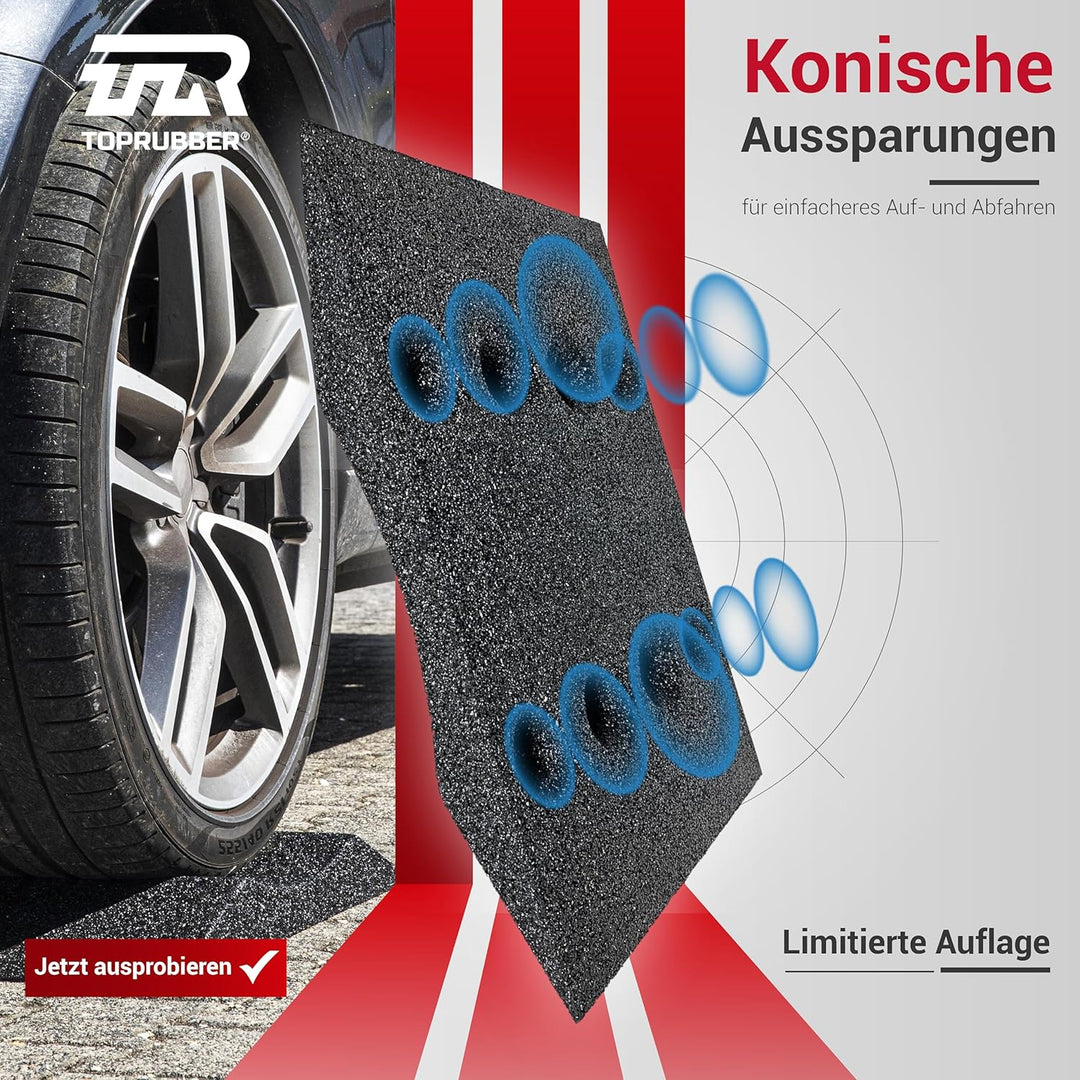 TopRubber® 2X Reifenschuh 400er Set in schwarz Reifenschoner aus Gummigranulat