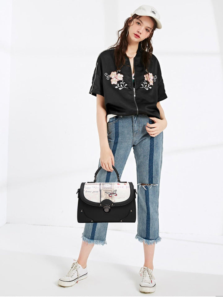 NICOLE&amp;DORIS Elegant Stilvoll Damen Handtaschen Tote Umhängetasche Schultertaschen Henkeltaschen Tas