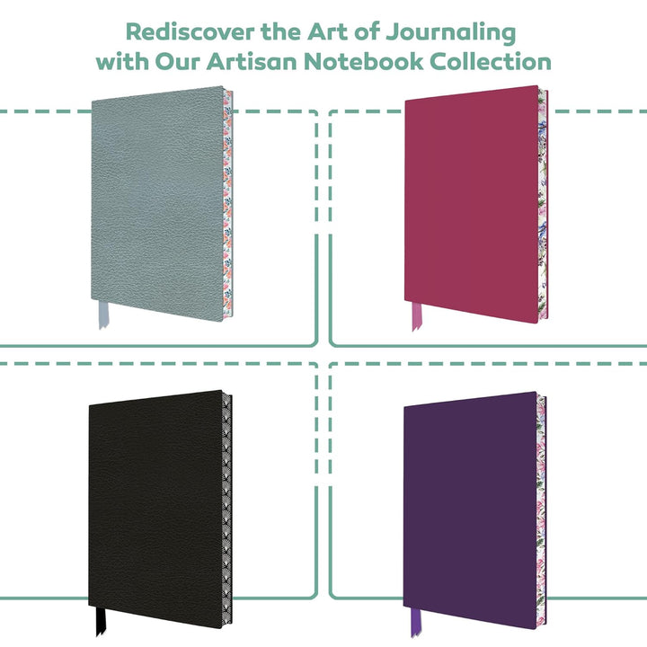 Teal Artisan Notebook (Flame Tree Journals): Unser hochwertiges, liniertes Blankbook mit Softcoverei