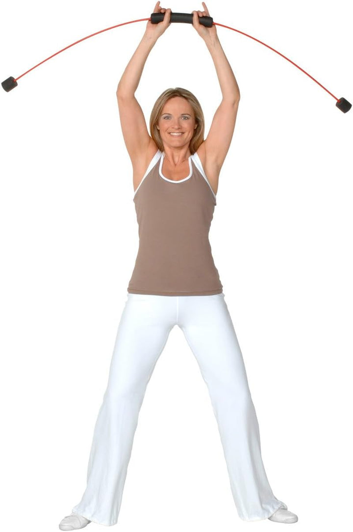 FLEXI-BAR® Standard, hochbelastbarer Schwingstab von Flexi-Sports mit Einführungs-DVD und Trainingsp