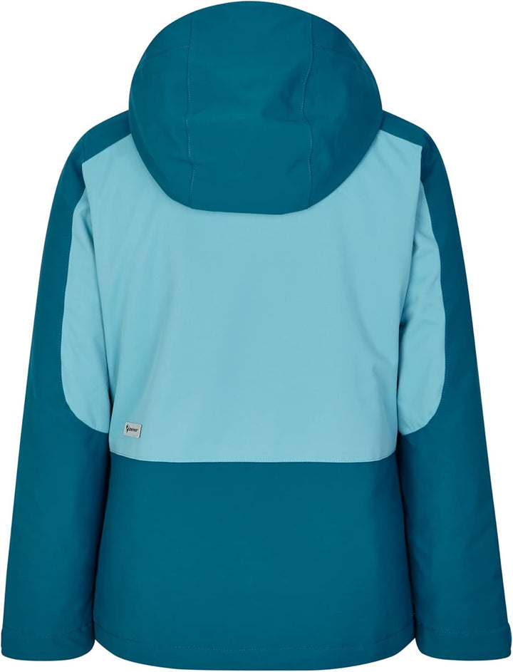 Ziener Mädchen Amely Ski-Jacke, Winter-Jacke | wasserdicht, winddicht, warm (1er Pack) 104 blue sea,