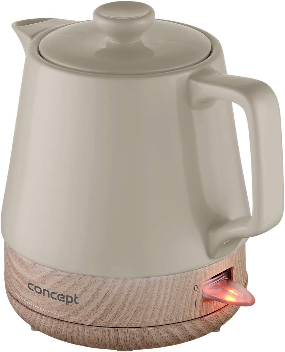 CONCEPT Hausgeräte Keramik Wasserkocher RK0061 1 L,