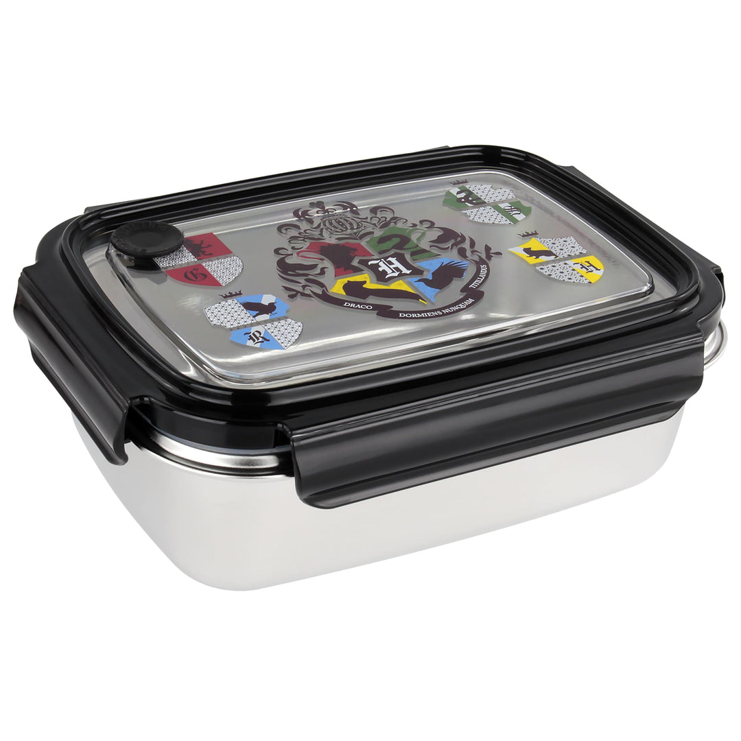 p:os Harry Potter Brotdose für Kinder und Erwachsene mit einem Fach, auslaufsichere Lunchbox aus Ede