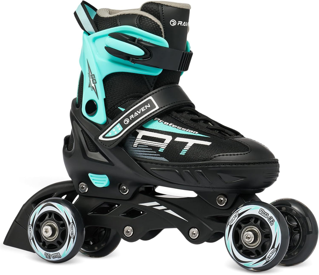 RAVEN Profession 4in1 Inlineskates Triskates Rollschuhe Schlittschuhe Inliner für Kinder und Erwachs