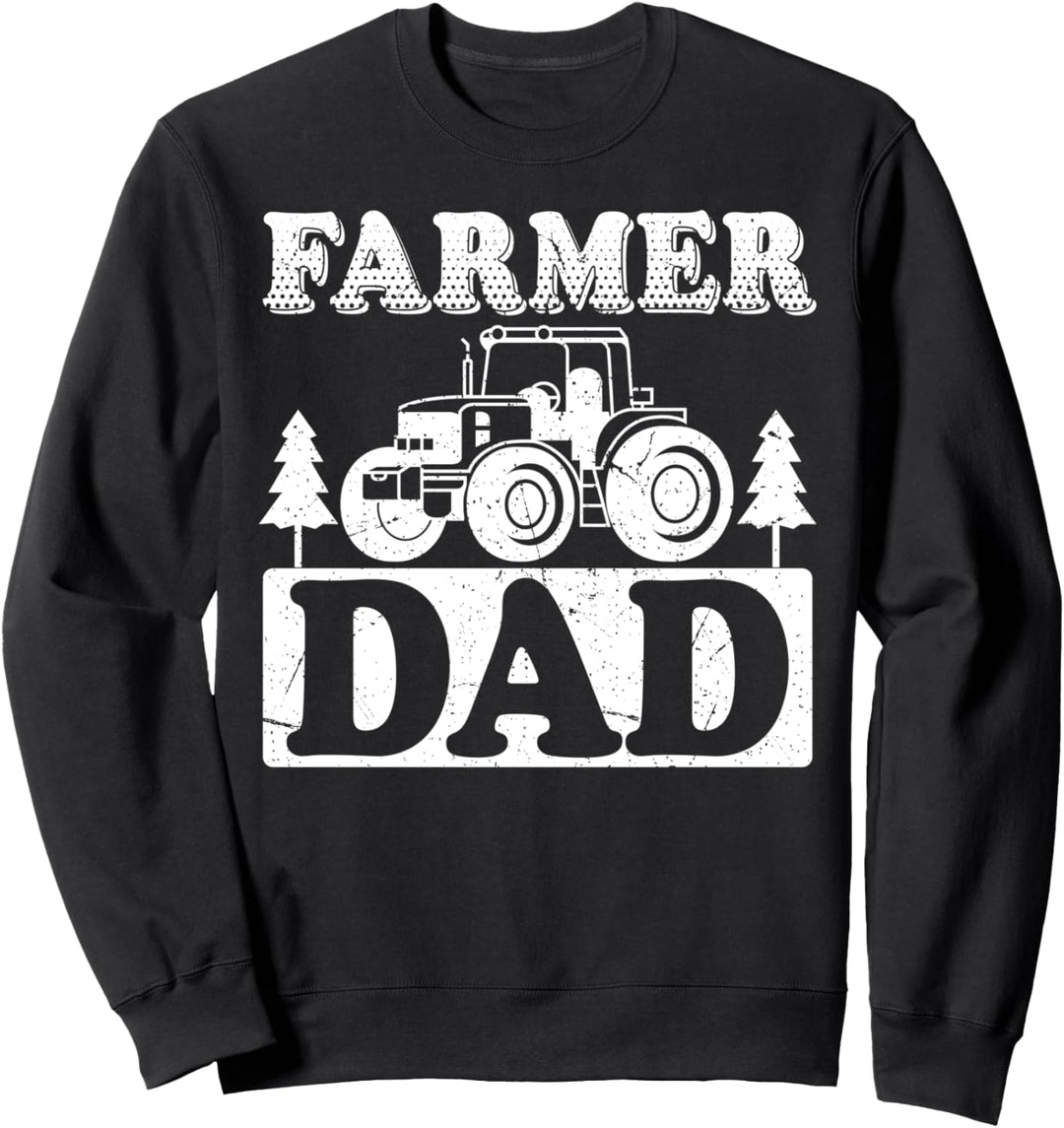 Funny Farmer Dad Retro Tractor Driver Farmer Sweatshirt