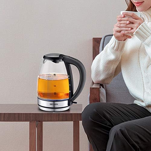 Triomph ETF1580 Wasserkocher mit Glaskanne 1,7 l