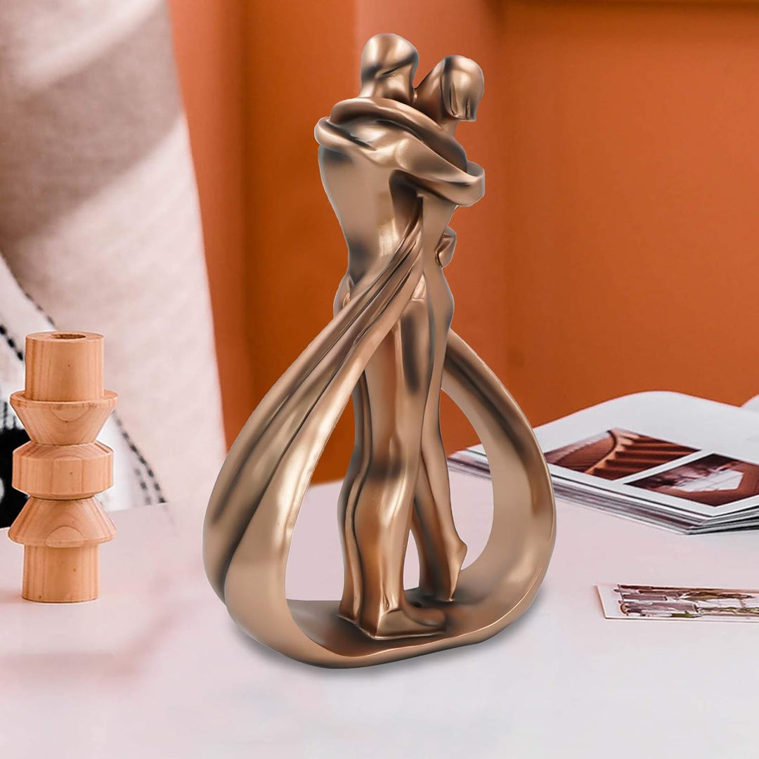 Aoneky Harz Paar Statuette - Geschenk zum Jubiläum Hochzeit - Dekorative Statue für Haus Schlafzimme