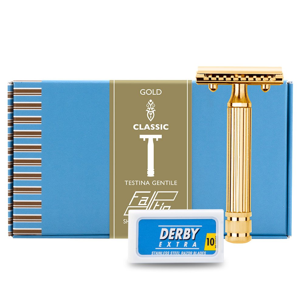 THE GOODFELLAS' SMILE Safety Razor with 10 razor blades included, 120 g