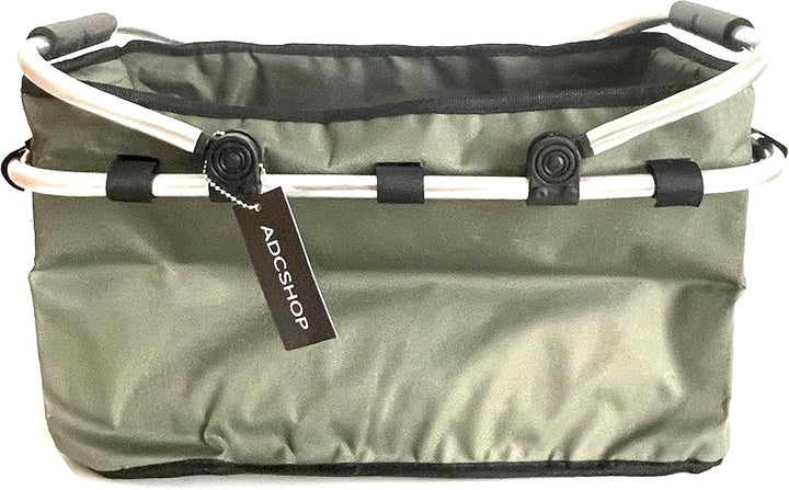 ADCSHOP - Pilzkorb und Pilzmesser Set zum Sammeln von Pilzen und Früchten - faltbar, strapazierfähig