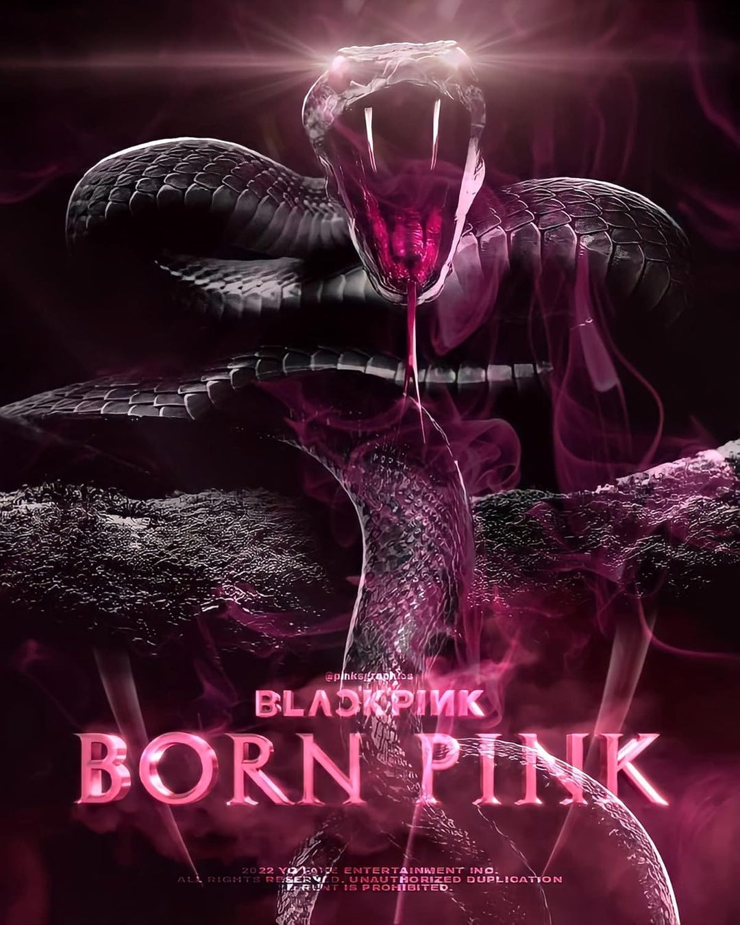 DREAMUS Blackpink Born Pink 2nd Album Box Set Version CD + Poster Fotobuch Akkordeon-Liedtext Papier
