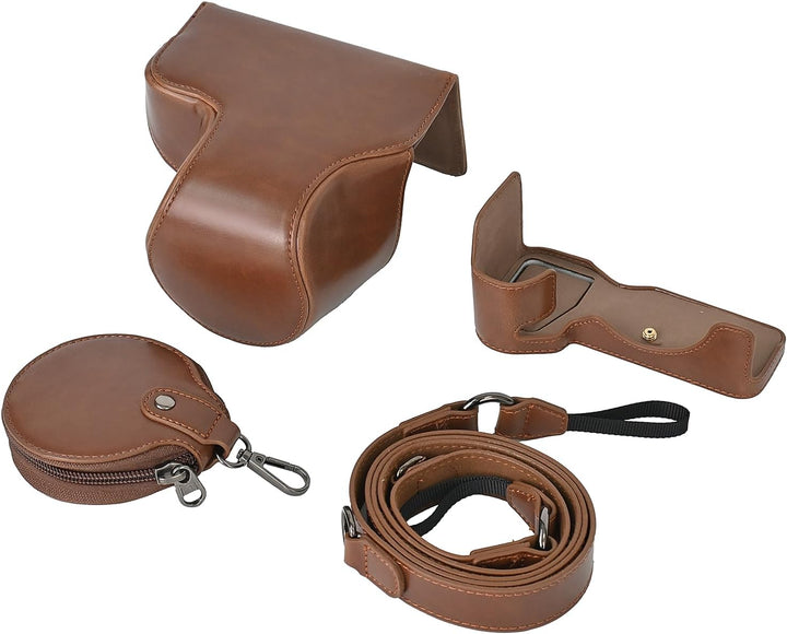 MUZIRI KINOKOO Sony A7C II Tasche, Retro-PU-Leder-Schutzhülle für Sony A7C2/A7C II/Alpha 7C II Kamer