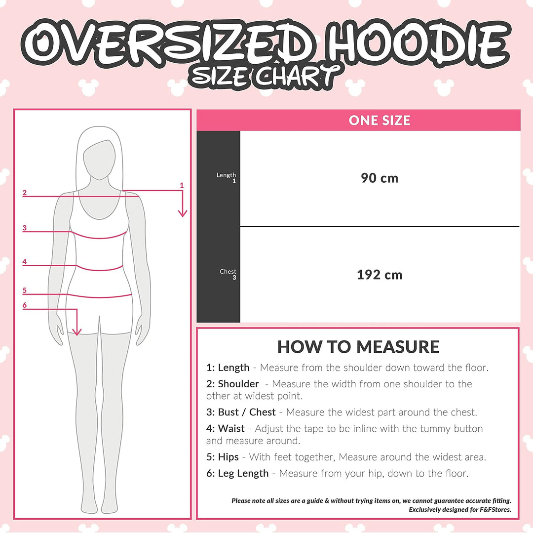 Disney Übergrosse Kapuzenpullover Damen Hoodie Decke Mädchen Teenager Herren Rot, Rot