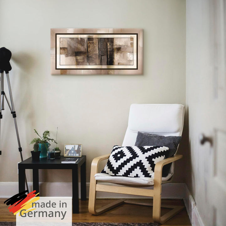 ARTland Leinwandbilder Wandbild Bild auf Leinwand 100 x 50 cm Abstrakte Motive Muster Formen Digital