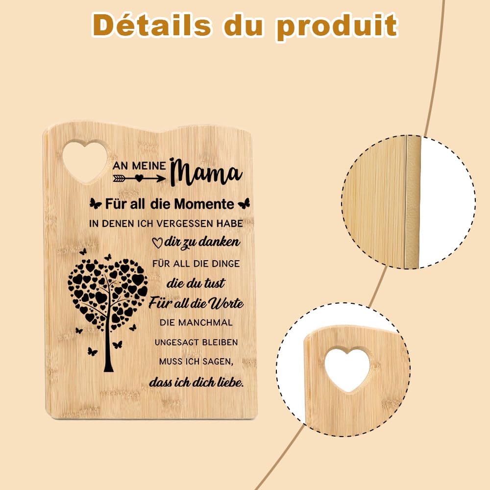 Muttertagsgeschenke Für Mama Schneidebrett Holz Geschenke Für Mama Geschenk Geburtstagsgeschenk Für