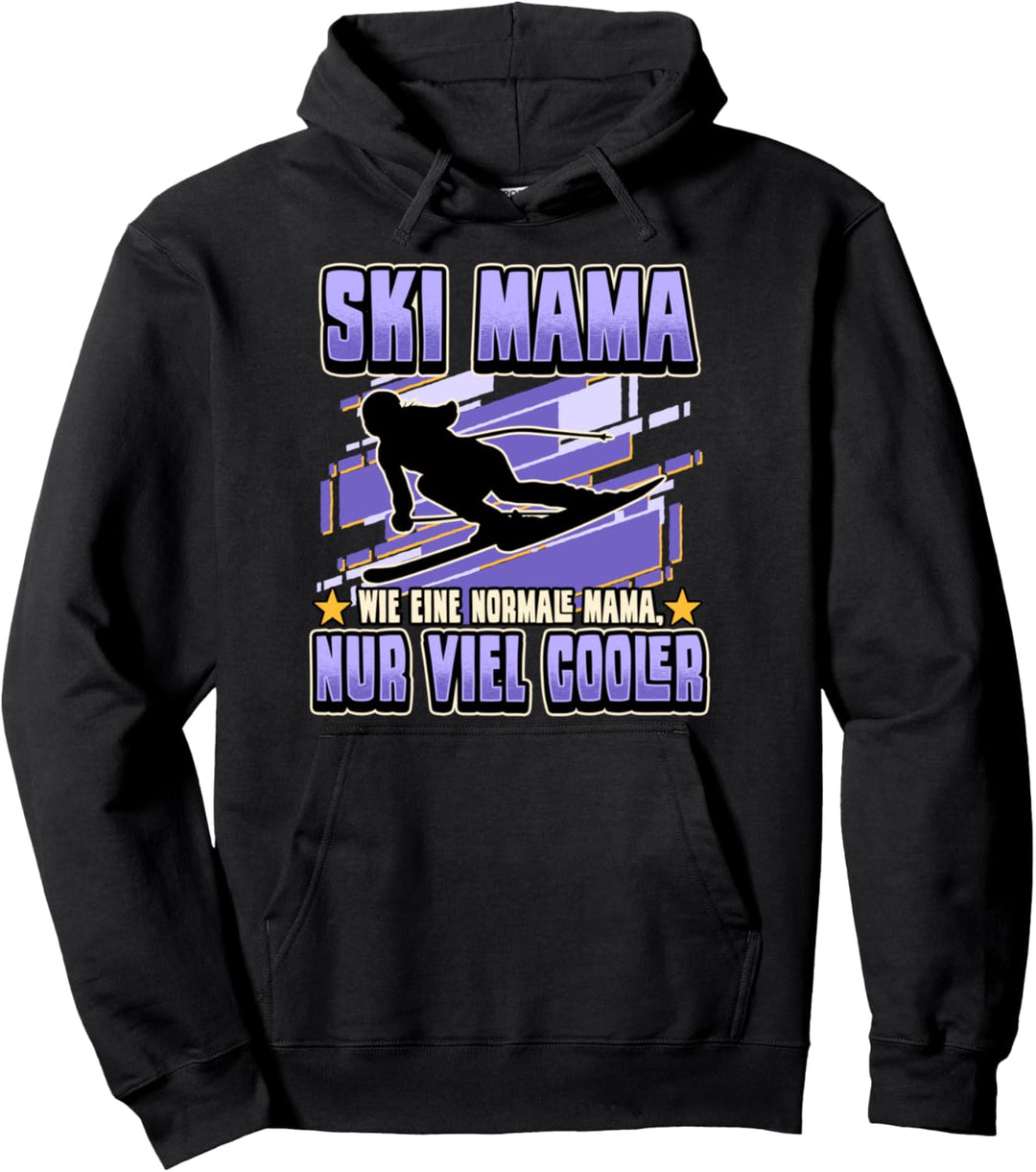 Lustig Ski Skier Berge Skifahren Mama Geschenk Pullover Hoodie