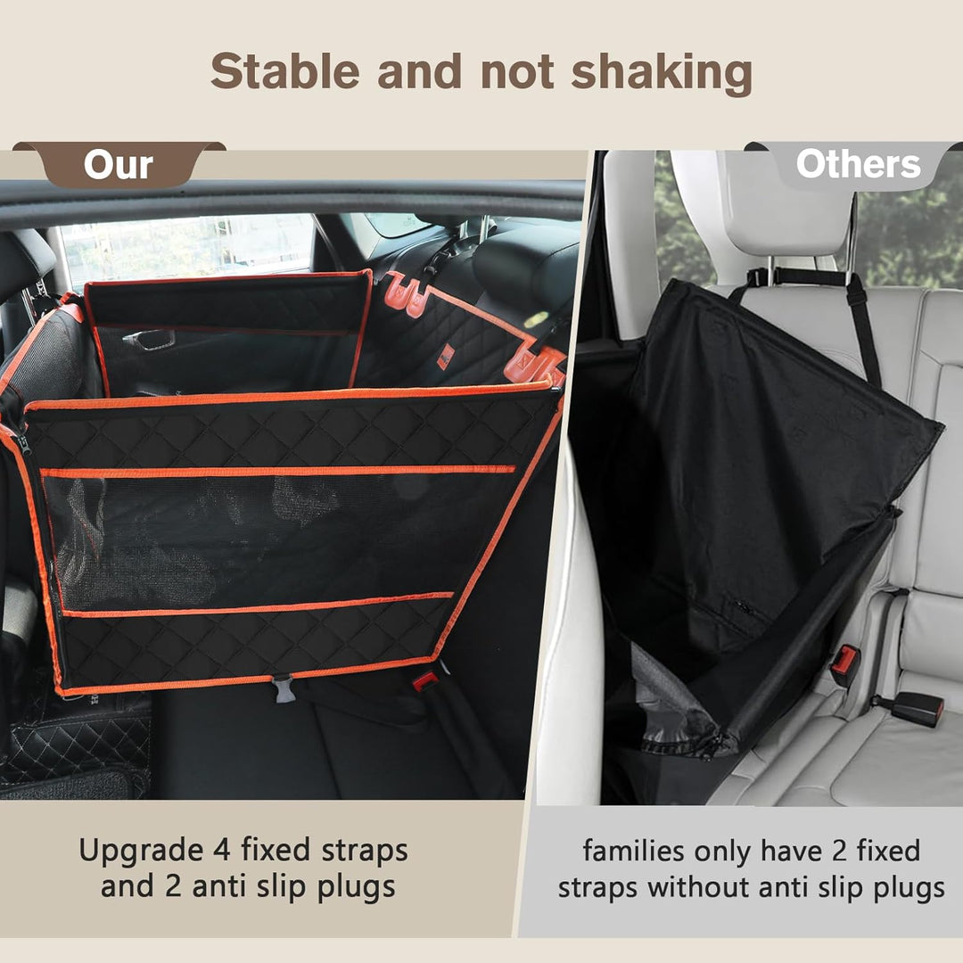 pecute Hunde Autositz XL 70 * 61 * 55 cm, Verstärkter Hundesitz Auto für Mittlere und Grosser Hunde
