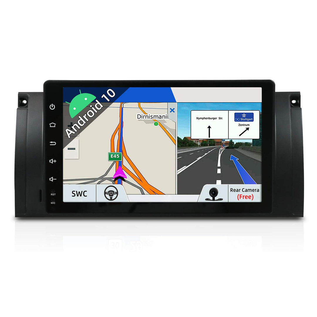 JOYX Android 10 Autoradio Passt für BMW 5 E39 | M5 Navigation -GPS 1 Din - Rückfahrkamera Canbus KOS