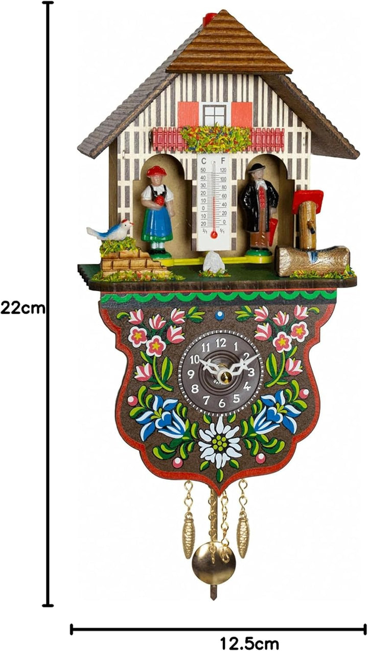 Trenkle Schwarzwalduhr Schwarzwaldhaus Wetterhaus TU 805 PQ