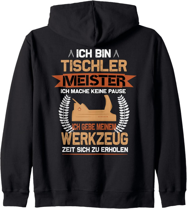 Tischlermeister Schreiner Beruf Handwerker Tischler Kapuzenjacke