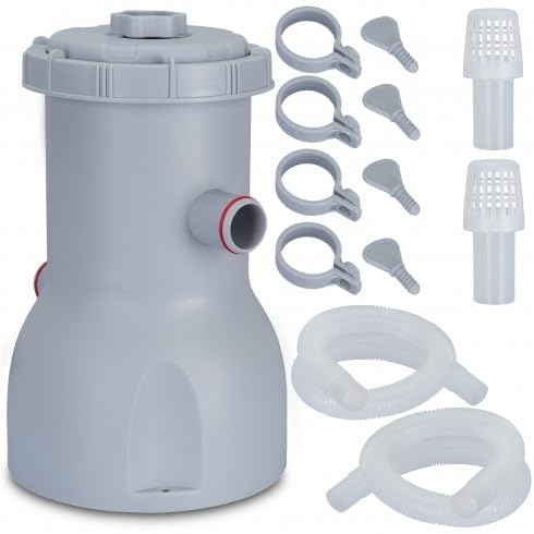COIL Poolpumpe Filteranlage - 3028 l/h, für Schwimmbecken bis 17400 l, Kartuschenfilter & Filtration