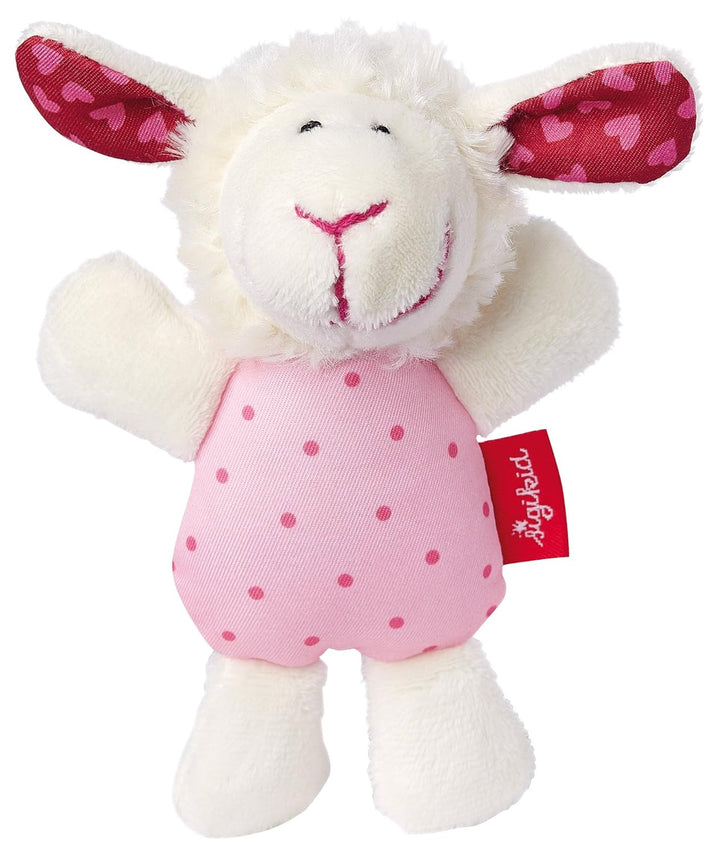 SIGIKID 41189 Rassel Schaf Red Stars Mädchen und Jungen Babyspielzeug empfohlen ab Geburt rosa & 411
