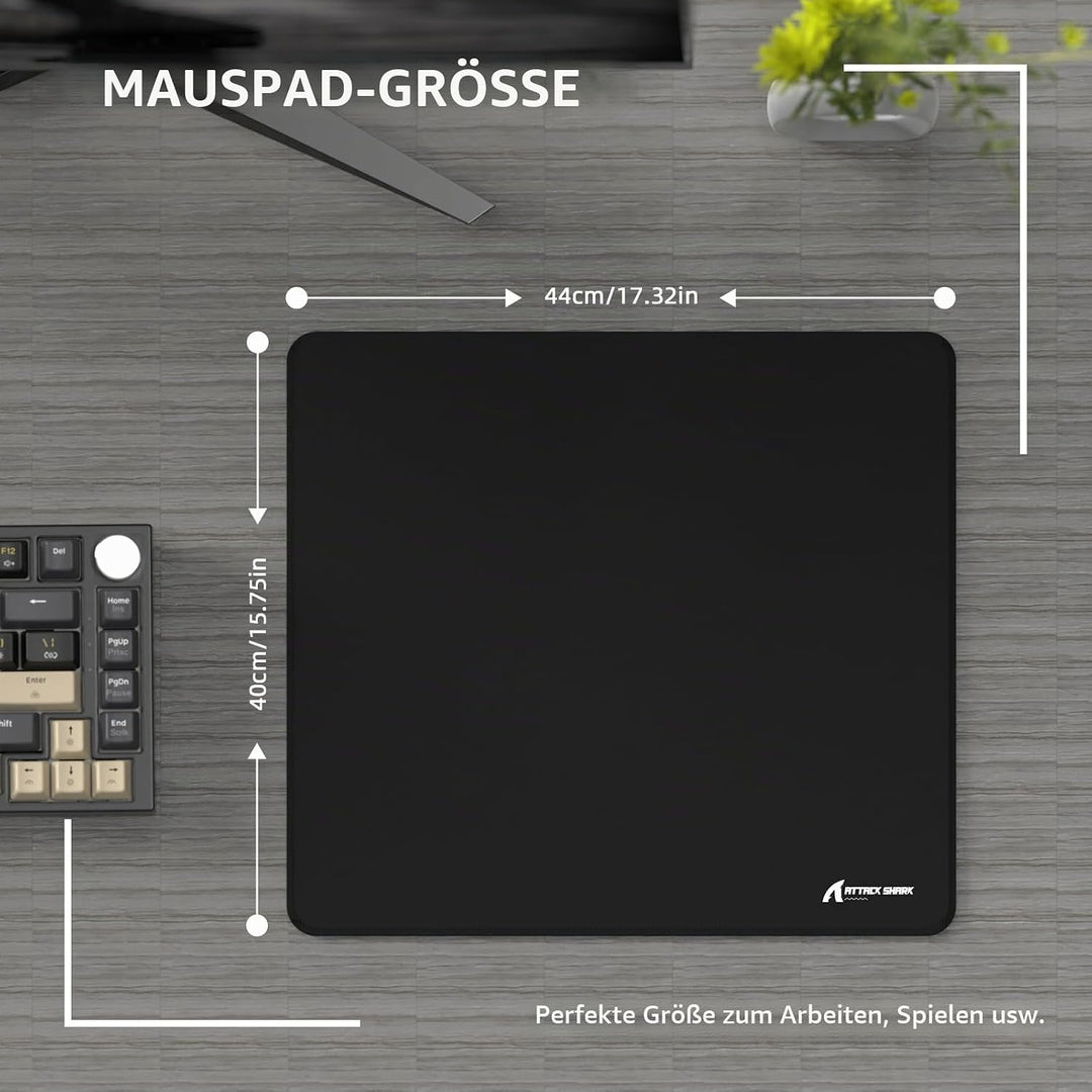 LexonElec x Attack Shark Mittelgrosses Gaming-Mauspad, Desktop-Mauspad Aus Superfeiner Faser, 17,32