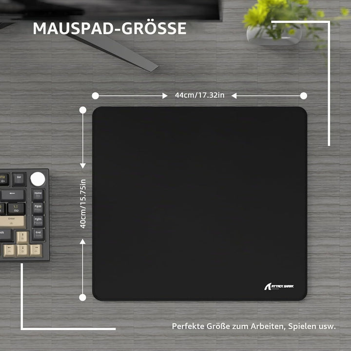 LexonElec x Attack Shark Mittelgrosses Gaming-Mauspad, Desktop-Mauspad Aus Superfeiner Faser, 17,32