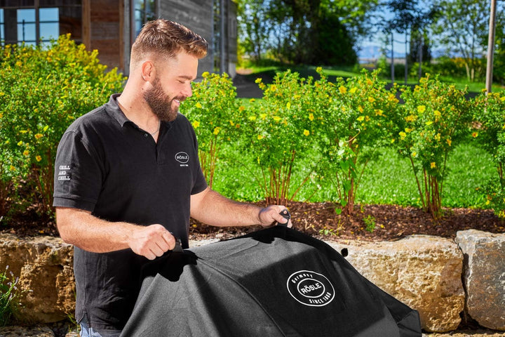 RÖSLE Abdeckhaube BBQ-Station VIDERO G4/G4-S, Hochwertige Schützhülle aus 100% Polyester mit PU-Besc