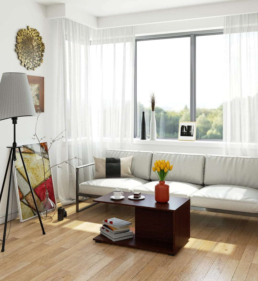 AKORD Couchtisch Holz | Margo 90x45x50cm | Schrank für Wohnzimmer | Schlafzimmer Schrank | Minimalis