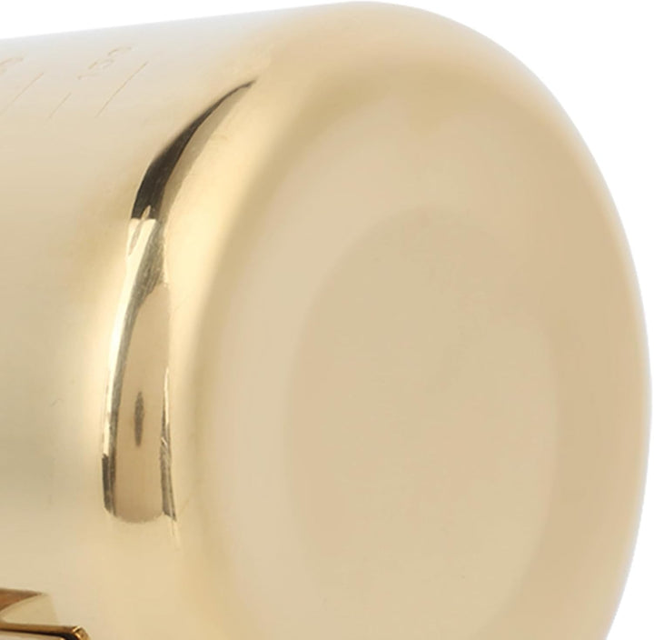 Restokki Edelstahl Kaffee Milch Frothing Cup Pitcher Krug mit Skala einfach modisches Design Ergonom