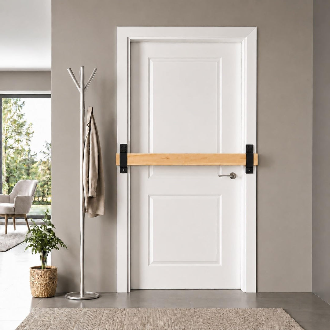 AINAFIX Türverriegelungsklammern, U-Halterung für 5,1 x 10,2 cm, robust, geschlossener Stangenhalter