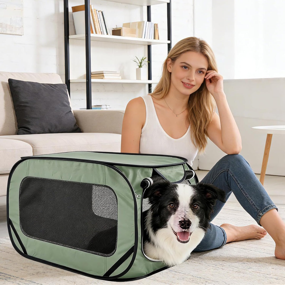 Faltbare Hundebox, Transportbox für Katze, Faltbare Katzen Transportboxen aus Oxforsd Stoff, Hundetr