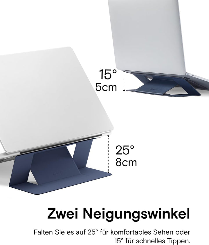 MOFT Laptop Ständer, Faltbarer Laptopständer Notebook Ständer mit 2 einstellbaren Winkeln, Haltung V