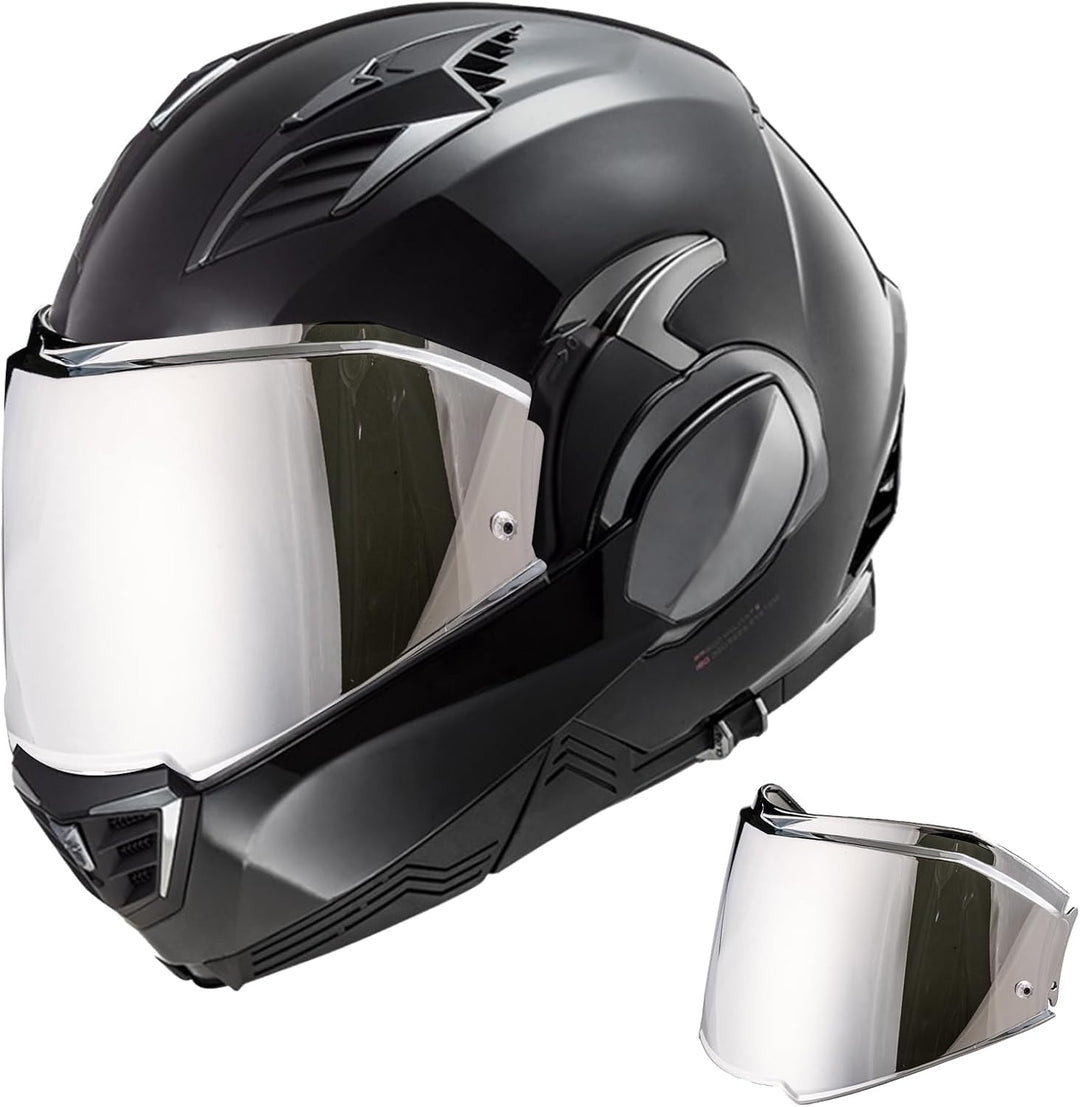 Helmvisier für FF900 Valiant II,Motorradhelm Visier,Motorrad Wind Schild Helm Objektiv Visier,Vollge