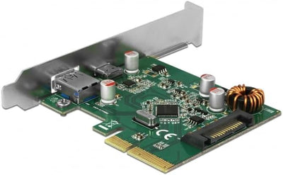 Delock PCI Expr. Card > 1x USB-C + 1x USB-A USB3.1 Gen 2, 90299