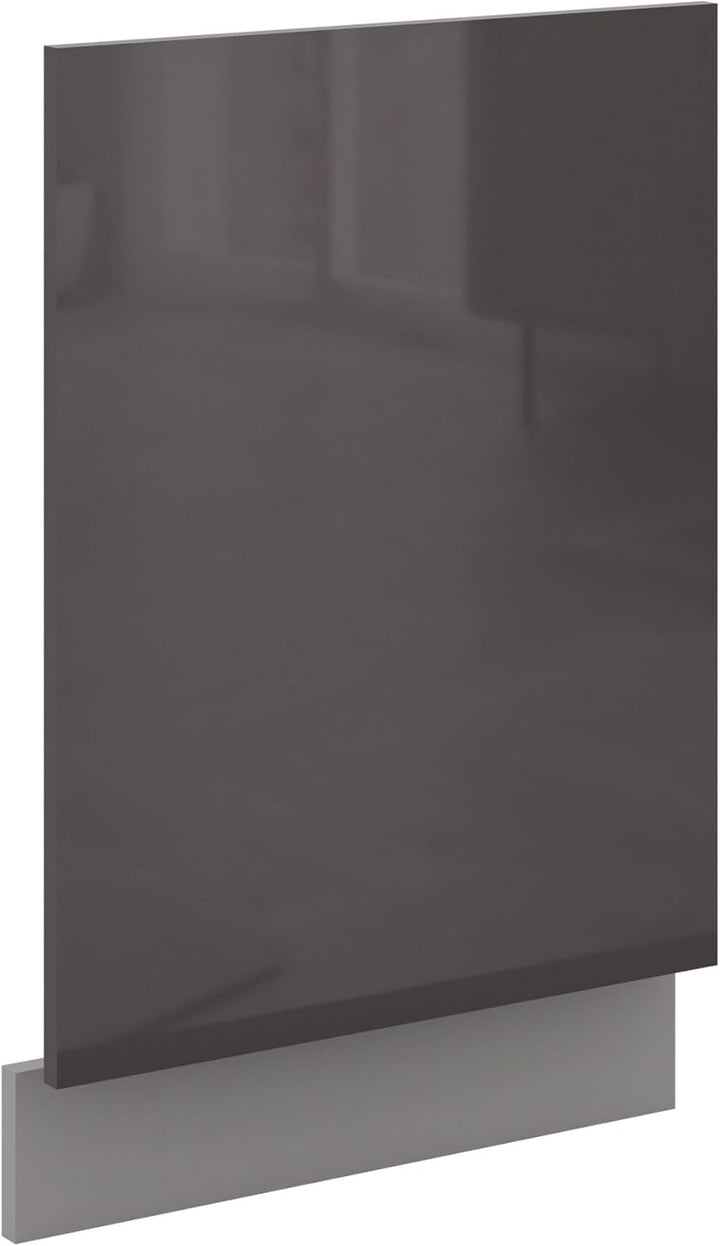 Kuechen-preisbombe Frontblende Geschirrspüler integriert 45 cm Grau Hochglanz Küche Grey Bianca