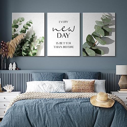 Muralo - Wandbilder Set - Leinwand Bilder Set Aufhängefertig - Bilder für Wohnzimmer Schlafzimmer -
