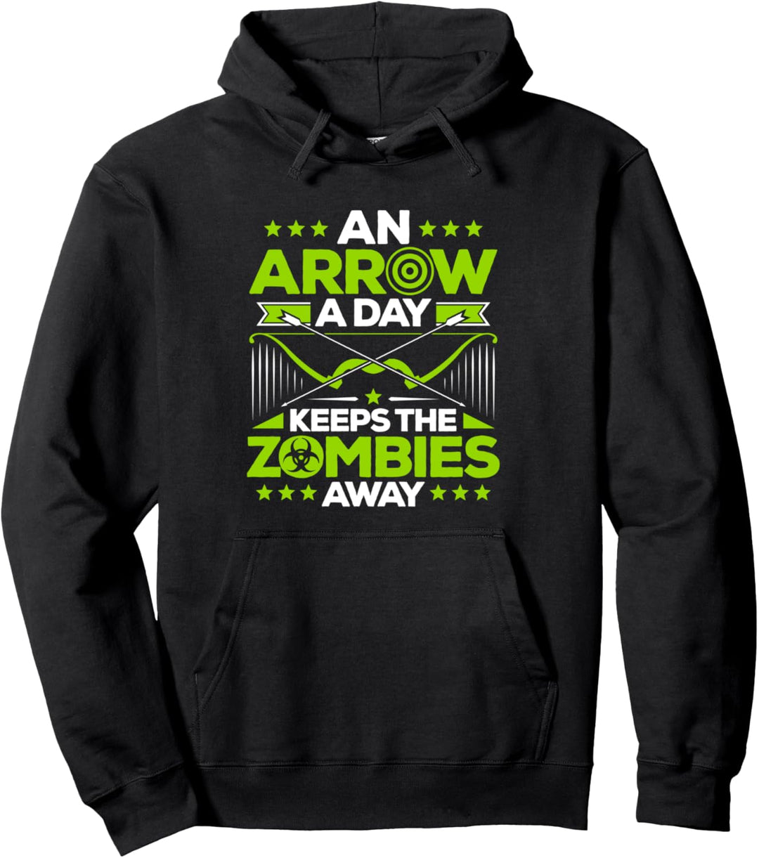 Bogenschiessen An Arrow A Day Bogensport Bogenschütze Pullover Hoodie