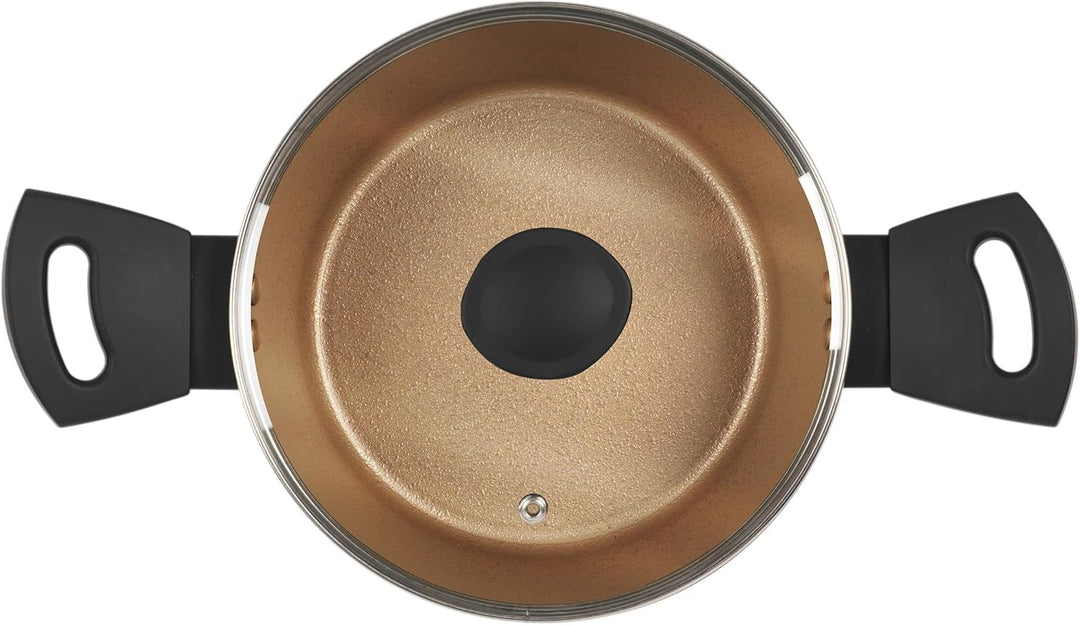 Russell Hobbs RH01669BEU7 Antihaft kochtöpf, 20cm / 2.6L Ungefähre Füllmenge, PFOA Frei töpf mit Gla