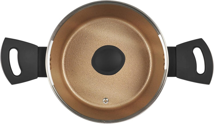 Russell Hobbs RH01669BEU7 Antihaft kochtöpf, 20cm / 2.6L Ungefähre Füllmenge, PFOA Frei töpf mit Gla