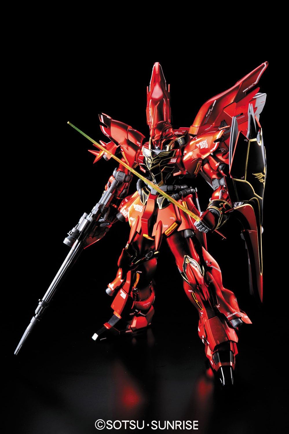 Unbekannt Gundam – MG 1/100 MSN-06S Sinanju Ver.Ka Titanium Finish – Modellbausatz BAN162051