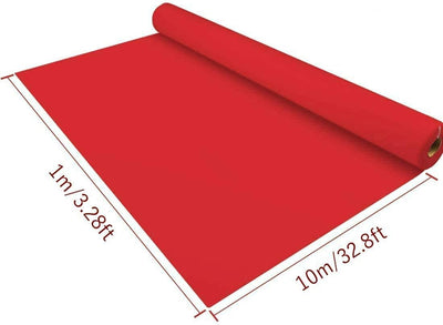 uyoyous Roter Teppich,1 x 10 m Hochzeits-Läufer Event Teppich 2mm Red Carpet Gangläufer roter Teppic